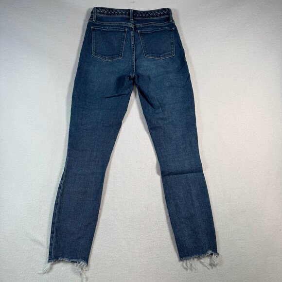 Abercrombie and Fitch Jeans Womens 26 Blue Skinny Ankle High Rise Dark Wash - Picture 2 of 13